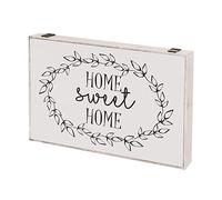 LOLAhome Tapa Contador luz o Cuadro eléctrico Home de Madera MDF Blanco y Negro de 46x6x32 cm