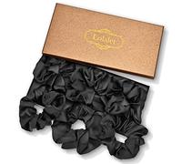 Lolalet 6 Coleteros de Satén, Scrunchies Seda para Pelo de Mujer Lazos Chica Suave Gomas Elástica para Cabello -F