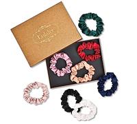 Lolalet 8 Scrunchies para Pelo, Coleteros Suaves para Cabello Goma de Pelo Lazos Elásticos Colores para Mujer y Chica -D