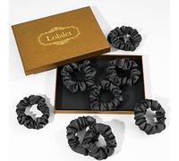 Lolalet 8 Scrunchies para Pelo, Coleteros Suaves para Cabello Goma de Pelo Lazos Elásticos Colores para Mujer y Chica -B