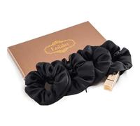 Lolalet Coleteros con Bolsillo con Cremallera para Mujer, Goma para Pelo Scrunchies Suaves y Elásticas para Mujeres y Chiñas -C