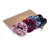 Lolalet Coleteros con Bolsillo con Cremallera para Mujer, Goma para Pelo Scrunchies Suaves y Elásticas para Mujeres y Chiñas -Estilo E