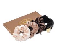 Lolalet Coleteros con Bolsillo con Cremallera para Mujer, Goma para Pelo Scrunchies Suaves y Elásticas para Mujeres y Chiñas -Estilo D