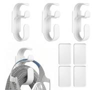 LOLANIUT Set de 4 Soporte para Manguera de CPAP, CPAP Accesorios de Pared en ABS, Doble Gancho Antideslizante con Adhesivo Incluido, Ideal para Usuarios con Apnea del Sueño en Dormitorio