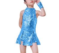 LOLANTA Conjunto de Traje de Baile de Lentejuelas Brillante Hip Hop para Niñas