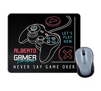 LolaPix Alfombrilla ratón Gamer Forever. Regalo Friki Personalizado. Varios Modelos. Forma Rectangular. Tamaño 18x22cm. Gamer Forever