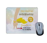 LolaPix Alfombrilla ratón mamá. Regalos Personalizados. Alfombrilla ratón. Regalo Original. Padre. Madre. Varios diseños. Capa Amarilla