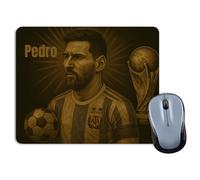 LolaPix Alfombrilla Ratón Messi. Alfombrilla Leyendas del Fútbol. Cosas de Futbol para Niños. Dia del Padre Regalos Originales. Alfombrillas Raton Personalizadas. Colección Única Leyendas 18x22cm Leo