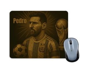 LolaPix Alfombrilla Ratón Messi. Alfombrilla Leyendas del Fútbol. Cosas de Futbol para Niños. Dia del Padre Regalos Originales. Alfombrillas Raton Personalizadas. Colección Única Leyendas 18x22cm Leo