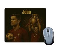 LolaPix Alfombrilla Ratón Ronaldo. Alfombrilla Leyendas del Fútbol. Cosas de Futbol para Niños. Entrenador Futbol. Dia del Padre Regalos Originales. Colección Única Leyendas 18x22cm Cristiano