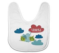 LolaPix Babero Bebe Niño. Babero con Nombre. Regalos Personalizados con Nombre. Babero Personalizado Bebe. Varios diseños. Elefante Infantil