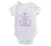 LolaPix Body Vas a ser Tía Bebé. Body Personalizado para Bebes. Regalo Sorpresa Anuncio Embarazo para Tía. Manga Corta y Larga - Tallas de 0 a 18 meses