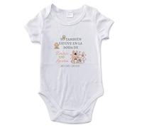 LolaPix Body Yo tambien Estuve en la Boda Bebe. Bodys Personalizados para Bebes. Regalos Personalizados Boda para Bebé. Manga Corta y Larga - Tallas de 0 a 18 meses. Conejos
