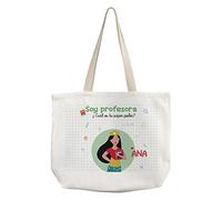 LolaPix Bolsa personalizada. Regalos para profesores. Bolso de tela. Varios diseños. PROFESORA PODER