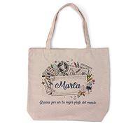 LolaPix Bolsa profesora. Regalos para profesores. Bolso de tela modelo Cindy. Varios diseños. MUNDO PROFE