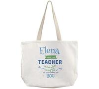 LolaPix Bolsa profesora. Regalos para profesores. Bolso de tela. Varios diseños. AS AWESOME AS YOU