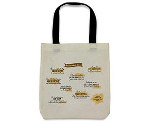LolaPix Bolsas Personalizadas. Bolsa de Tela. Regalos Originales para Profesores. Regalos Personalizados. 36 x 39 cm. Varios diseños. Bolsa Greta. Ser profe
