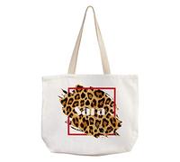 LolaPix Bolso Animal Print Personalizado con Nombre/Texto. Bolsos Originales. Varios Diseños. 40X33cm. Bolsa Nature Leopardo