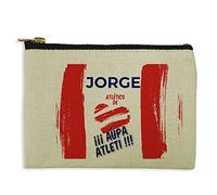 LolaPix Bolso Monedero/Billetero/Tarjetero Futbol. Monedero Personalizado Equipo Futbol. Bolsa Aseo. Personalizado. Bolsa con Cremallera. 10 x 15 cm. Varios diseños. Neceser Tela.