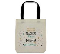 LolaPix Bolso Trabajo Mujer. Bolsa de Tela. Regalos Originales para Profesores. Regalos Personalizados. 36 x 39 cm. Varios diseños. Bolsa Greta. Teacher priceless
