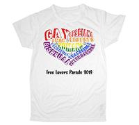 LolaPix Camiseta Dia del Orgullo Gay LGTBQ Personalizada con tu Nombre o Texto | Varios Diseños y Tallas a Elegir | Regalo Original y Exclusivo | Corazón