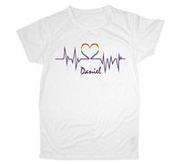 LolaPix Camiseta Día del Orgullo Gay LGTBQ Personalizada con tu Nombre o Texto | Varios Diseños y Tallas a Elegir | Regalo Original y Exclusivo | Latidos