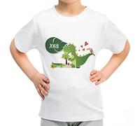 LolaPix Camiseta Personalizada con Nombre. Regalos para Niños. Camiseta Niño Manga Corta. Varias Tallas. Tacto Algodón. Varios Diseños. Dino Cocodrilo Infantil