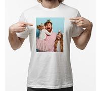 LolaPix Camiseta Unisex poliéster Personalizada con tu Foto, diseño o Texto. Tacto Algodón, Original y Exclusivo. Camiseta Blanca Impresa a Todo Color. Distintas Tallas.