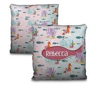 LolaPix Cojines Cama Decorativos. Cojin Personalizado. Cojines Infantiles. Personalizado con Nombre. Ambas Caras. Varios tamaños y diseños. Animales Marinos
