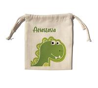 LolaPix Dinosaurio. Bolsa merienda Personalizada. Bolsa merienda Infantil. Regalo Personalizado con Nombre. Bolsa kids. Varios diseños y tamaños.Dino Amigo