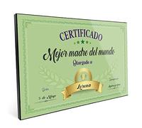 LolaPix Diploma Personalizado. Regalos Personalizados. Placa de Madera. Tamaño 20x30cm. Varios diseños. Modelo CLÁSICO