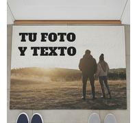 LolaPix Felpudo Entrada Casa Personalizado. Alfombra Puerta Entrada Antideslizante. Apto para Lavadora. Felpudos Personalizados Originales. Impresión Completa e Integrada. Tapete/Felpudo Casa 70x50cm