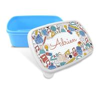 LolaPix Fiambrera Personalizada Infantil. Caja Merienda. Caja Almuerzo Infantil. Tuper Niño Colegio. Taper Niños Colegio Personalizado. Taper niña niño. COLOR A ELEGIR. School