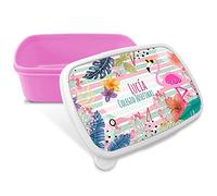 LolaPix Fiambrera Personalizada Infantil. Caja Merienda. Caja Almuerzo Infantil. Tuper Niño Colegio. Taper Niños Colegio Personalizado. Taper niña niño. COLOR A ELEGIR. Flamingo