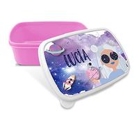 LolaPix Fiambrera Personalizada Infantil. Caja Merienda. Caja Almuerzo Infantil. Tuper Niño Colegio. Taper Niños Colegio Personalizado. Taper niña niño. COLOR A ELEGIR. Lunar