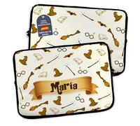 LolaPix Funda portátil personalizable, funda de neopreno, regalo con nombre, varios tamaños, Harry Potter