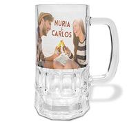 LolaPix Jarra de Cristal Personalizada con tu Foto, diseño o Texto, Original y Exclusivo.