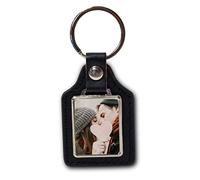LolaPix Llavero Personalizado Foto y Texto. Llaveros Originales Personalizados. Llavero Cuero. Llaveros con Foto. Regalos Día del Padre Originales. Regalo Abuelo. Dia del Padre Llavero. Rectangular