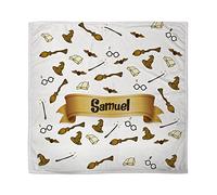 LolaPix Manta Mago. Regalo bebé recién Nacido. Manta Personalizada con Nombre. Tejido Polar. Varios diseños. Mago.