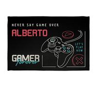 LolaPix Mantel niños. Mantel Individual. Mantel Infantil Personalizado. Mantel Tela 45x30 cm. Mantel Poliester con Textura Tipo Lino. Regalos Personalizados. Varios diseños. Gamer Forever