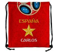 LolaPix Mochila Saco España Personalizada con tu Nombre o Texto | Selección Española | Varios Diseños Tallas | 100% Poliéster | Hombre | Mundial
