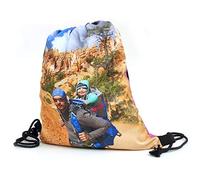 LolaPix Mochila Saco Personalizada con tu Foto, diseño o Imagen. Mochila de Cuerdas Personalizada. Regalo Personalizado Original y Exclusivo. Personalizable por Las Dos Caras. Tamaño 41x34cm