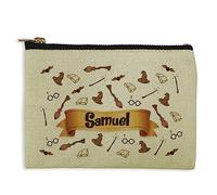 LolaPix Monedero y Billetero/Tarjetero Personalizado Pequeño Friends y Mago - Regalo Original en Tejido Tipo Lino - 10 x 15 cm - Varios Diseños - Neceser Tela