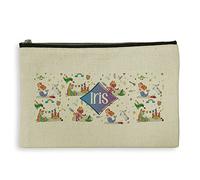 LolaPix Neceser niño Colegio. Estuche Personalizado niños. Bolsa Aseo. Regalo Original para niños. con Nombre. Bolsa con Cremallera. 15 x 24 cm. Neceser Tela. Mundo Fantasía