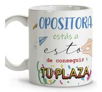 LolaPix Opositora. Tazas originales para regalar. Regalos opositores. Oposiciones. Tazas personalizadas. Taza cerámica 330 ml.