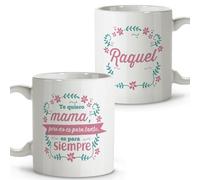 LolaPix Regalos madre primeriza. Tazas de cafe. Regalo madre. Regalos para madres. Taza cerámica 330 ml.