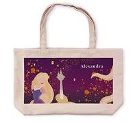 LolaPix Regalos Princesas Disney. Bolsa tela personalizada con Nombre. Bolso Disney. Bolso de tela 40x33 cm. Tote Bag. Modelo Kate. TANGLED