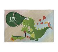 LolaPix Salvamanteles Individuales.Mantel Individual Infantil. Mantel Personalizado.Mantel Tela. Rectangular 30x45 cm. Varios diseños. Dino Cocodrilo Infantil
