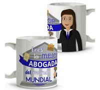 LolaPix Taza abogada original. Taza café para abogadas. Taza profesión abogada. Taza desayuno abogada. Taza cerámica 330 ml