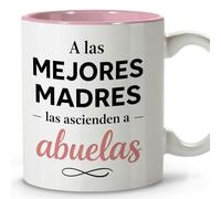 LolaPix Taza Abuela. Regalo Abuela Dia de la Madre. Regalos para Mama Original. Apta para Lavavajillas. Yaya Regalo. Taza Dia de la Madre Abuela 330ml Color Interior a elegir. Les Ascienden A Abuelas
